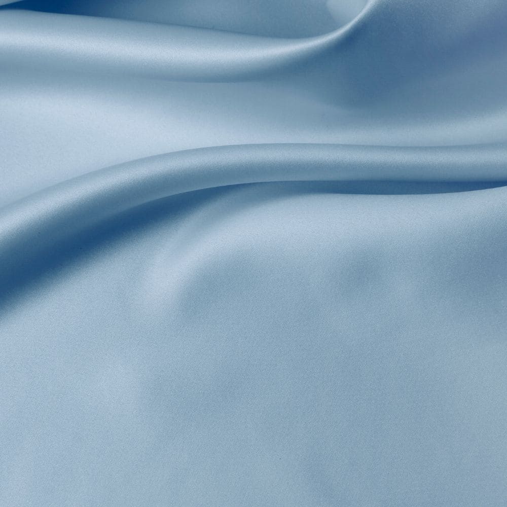 Taie d'Oreiller en Soie de Mûrier Emily's Pillow de couleur bleu glacier