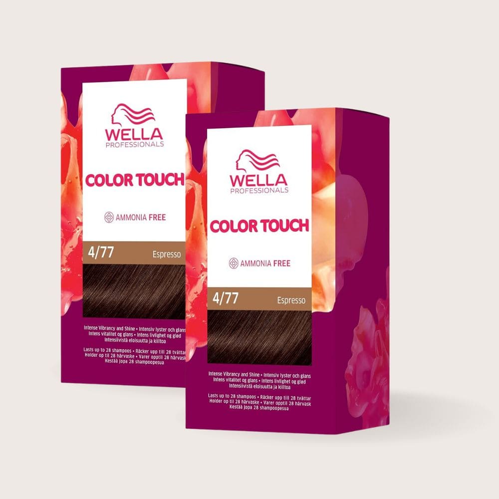 2 Kit Wella color touch 4.77 Chatain marron intense