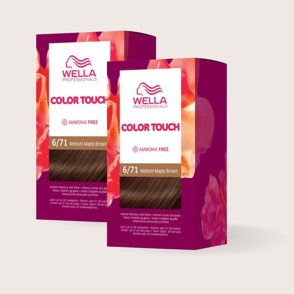 Kit Coloration Wella Color Touch Marron Cendré 6.71