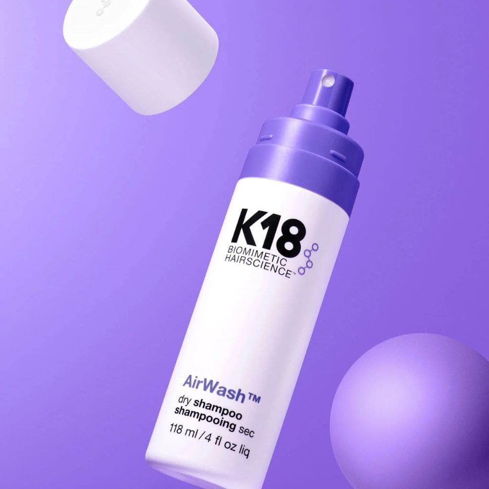 Shampoing sec k18 réducteur de sébum et anti-odeurs AirWash Dry Shampoo 118ml