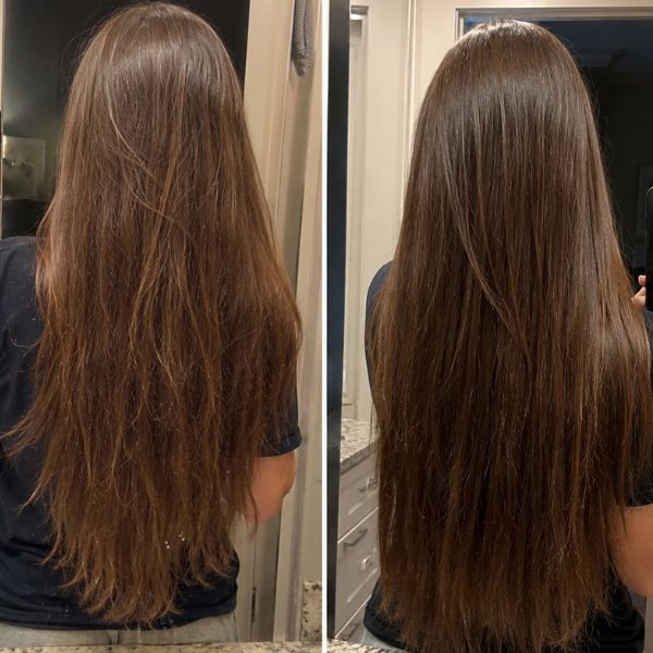 masque k18 cheveux épais avant après